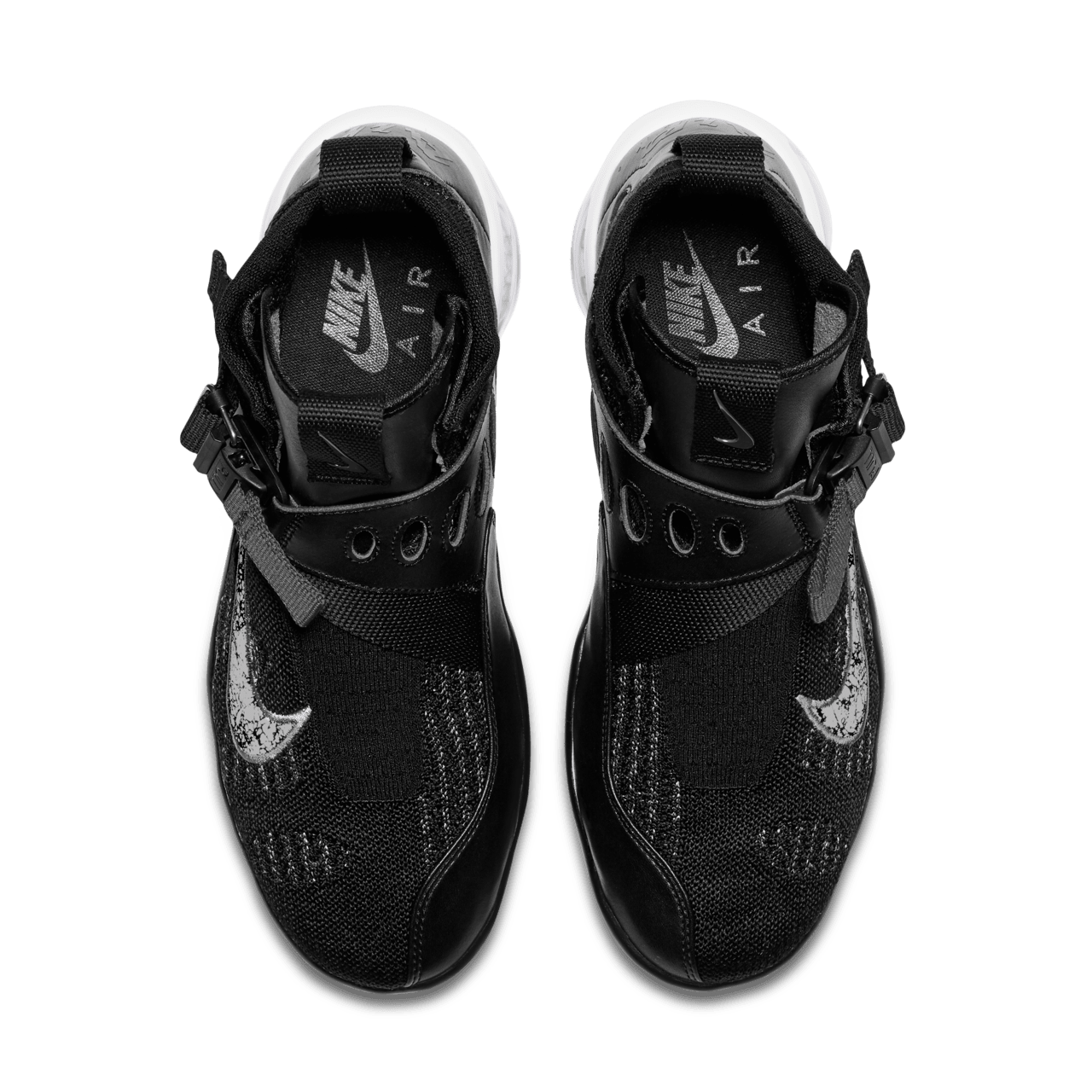 NIKE Black and Metallic Silver and White AO3241 002 Vapormax Premire Flyknit Nike SNKRS