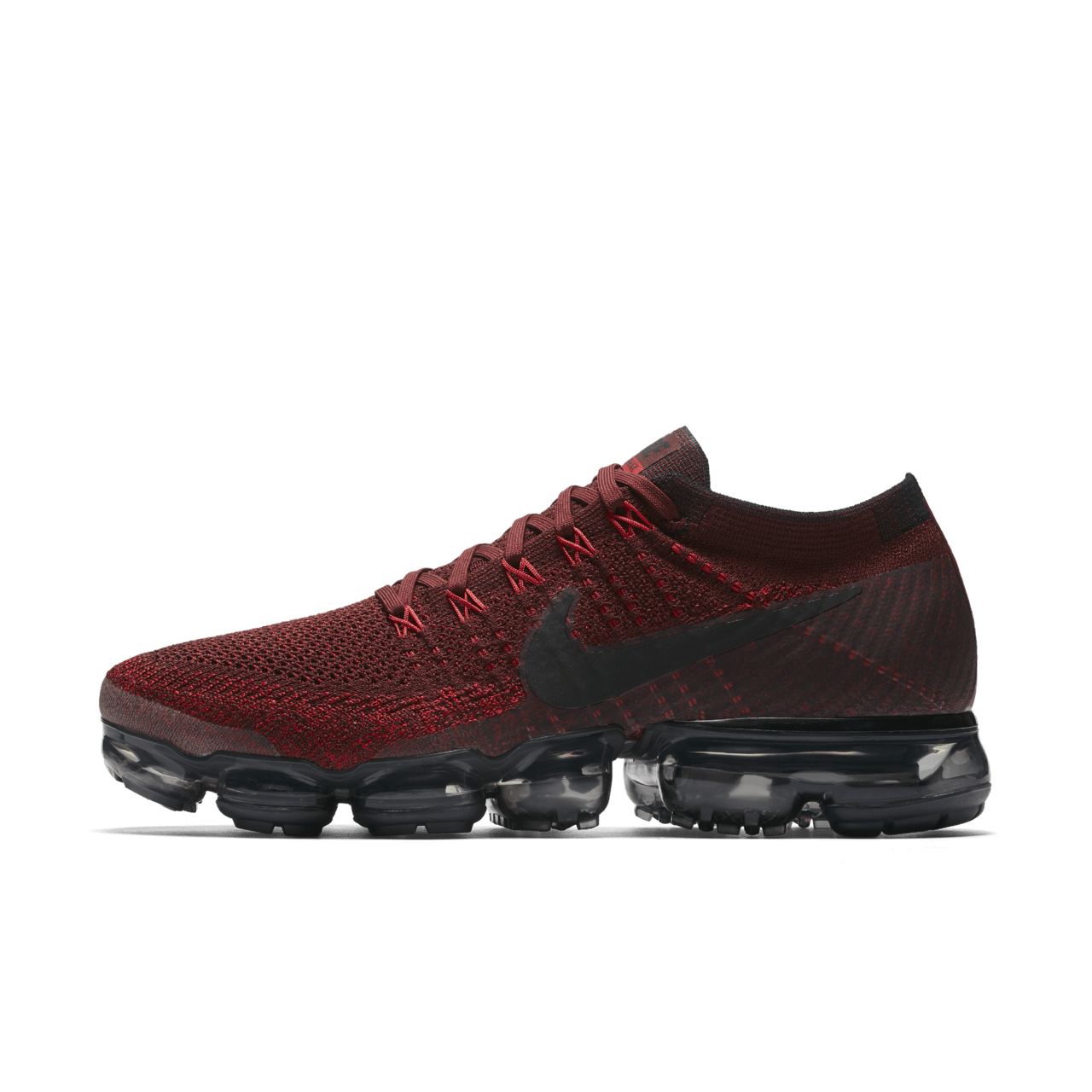 Dark red nike vapormax on sale