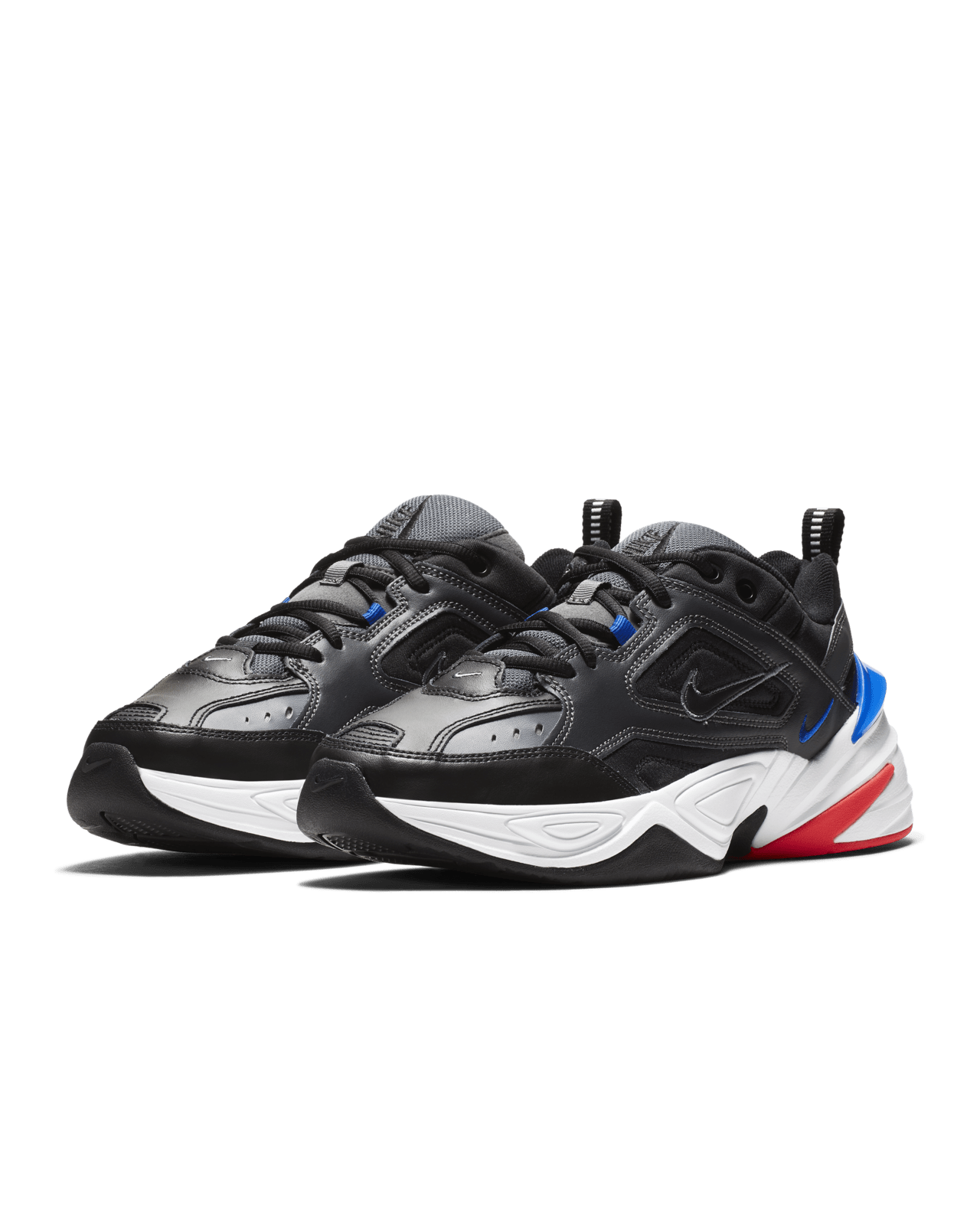 Nike m2k tekno blue and red hotsell