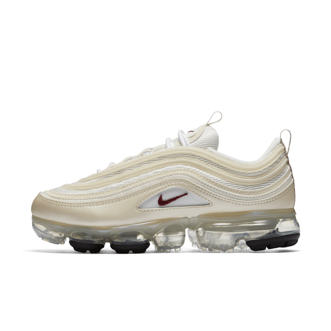 Fecha de lanzamiento de las Nike Air VaporMax 97 Metallic Cashmere Team Red para mujer. Nike SNKRS