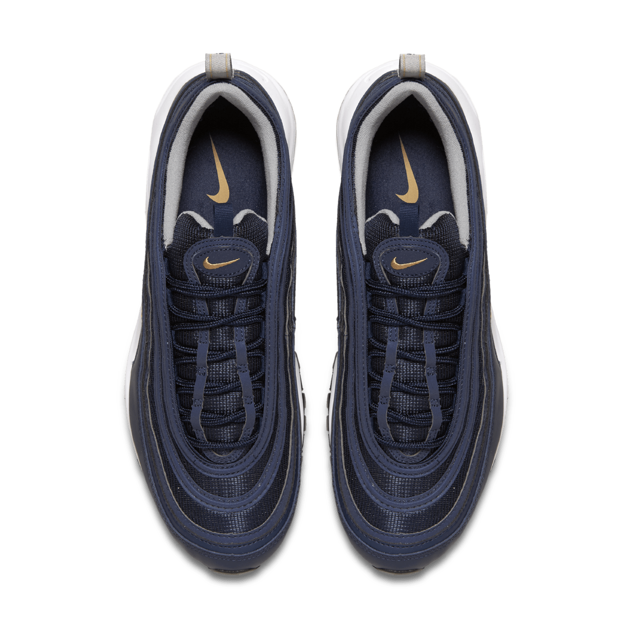 Navy and gold nikes hotsell