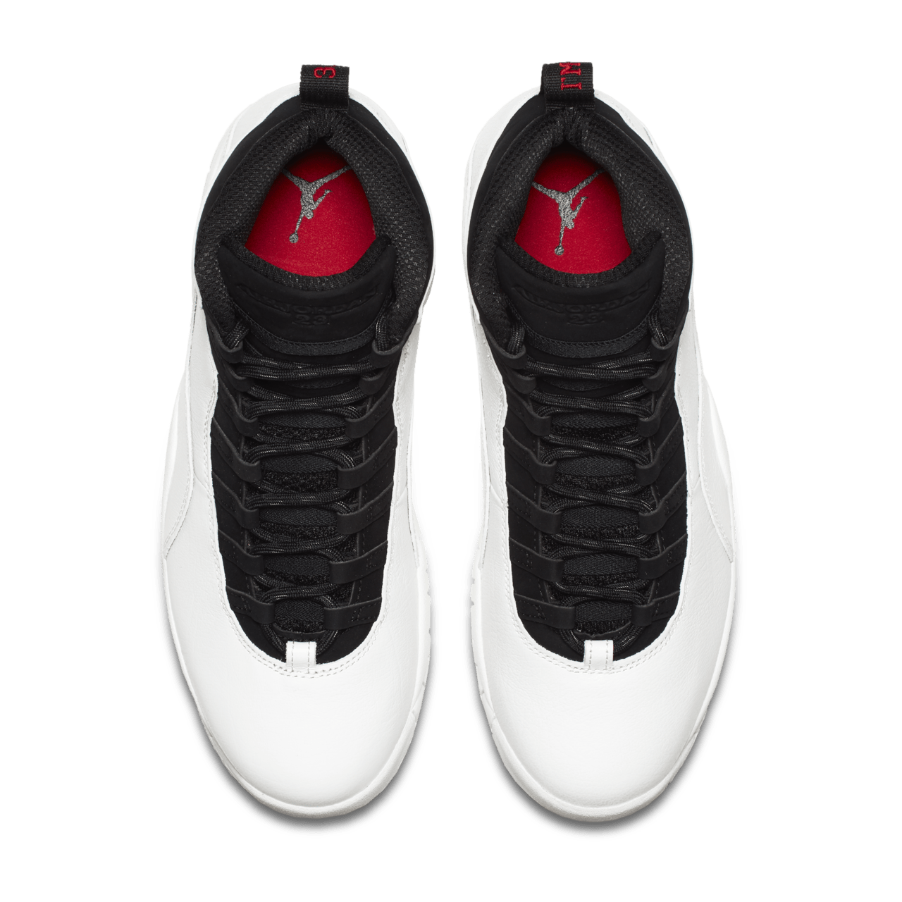 Jordan 10 white black and red on sale