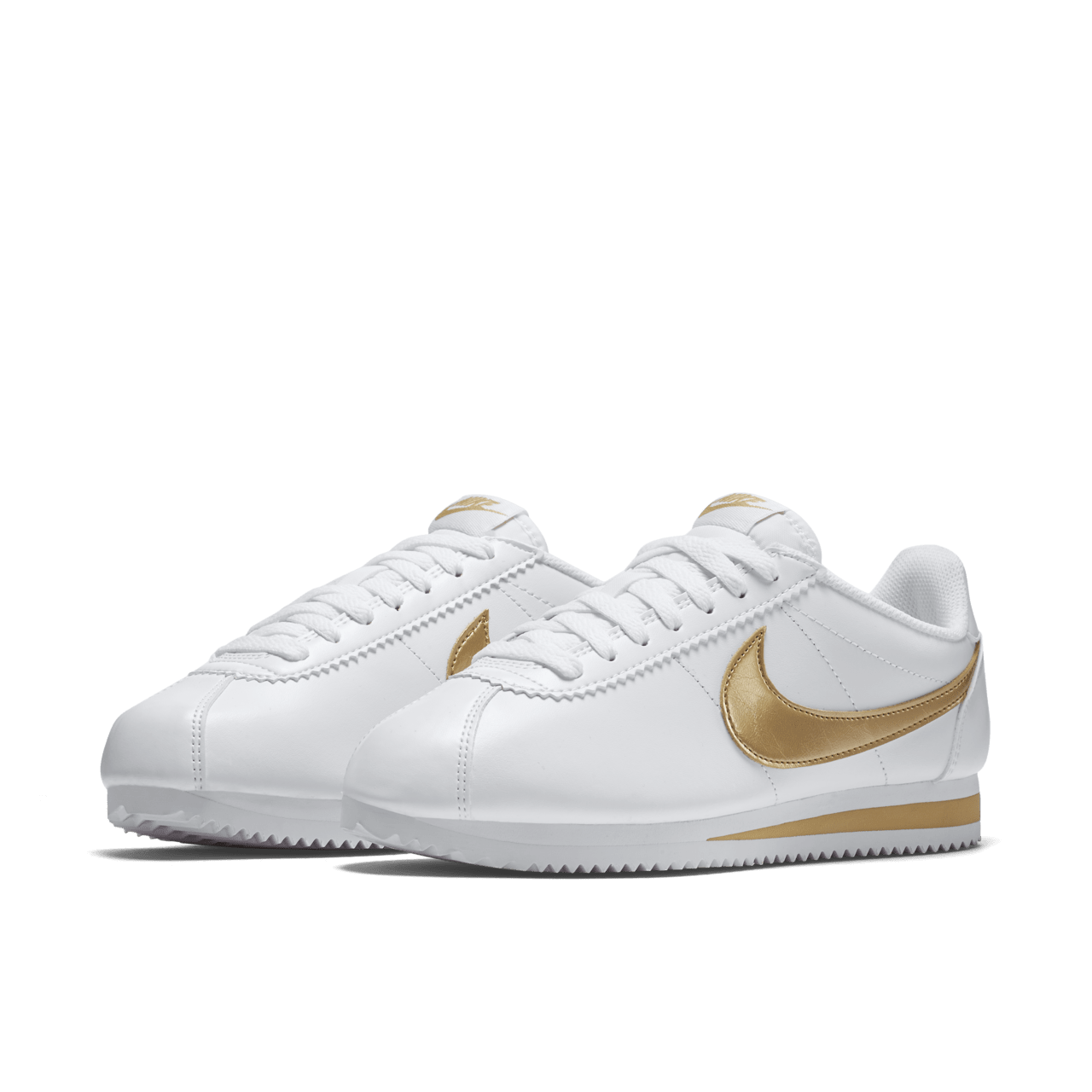 Nike classic cortez white best sale