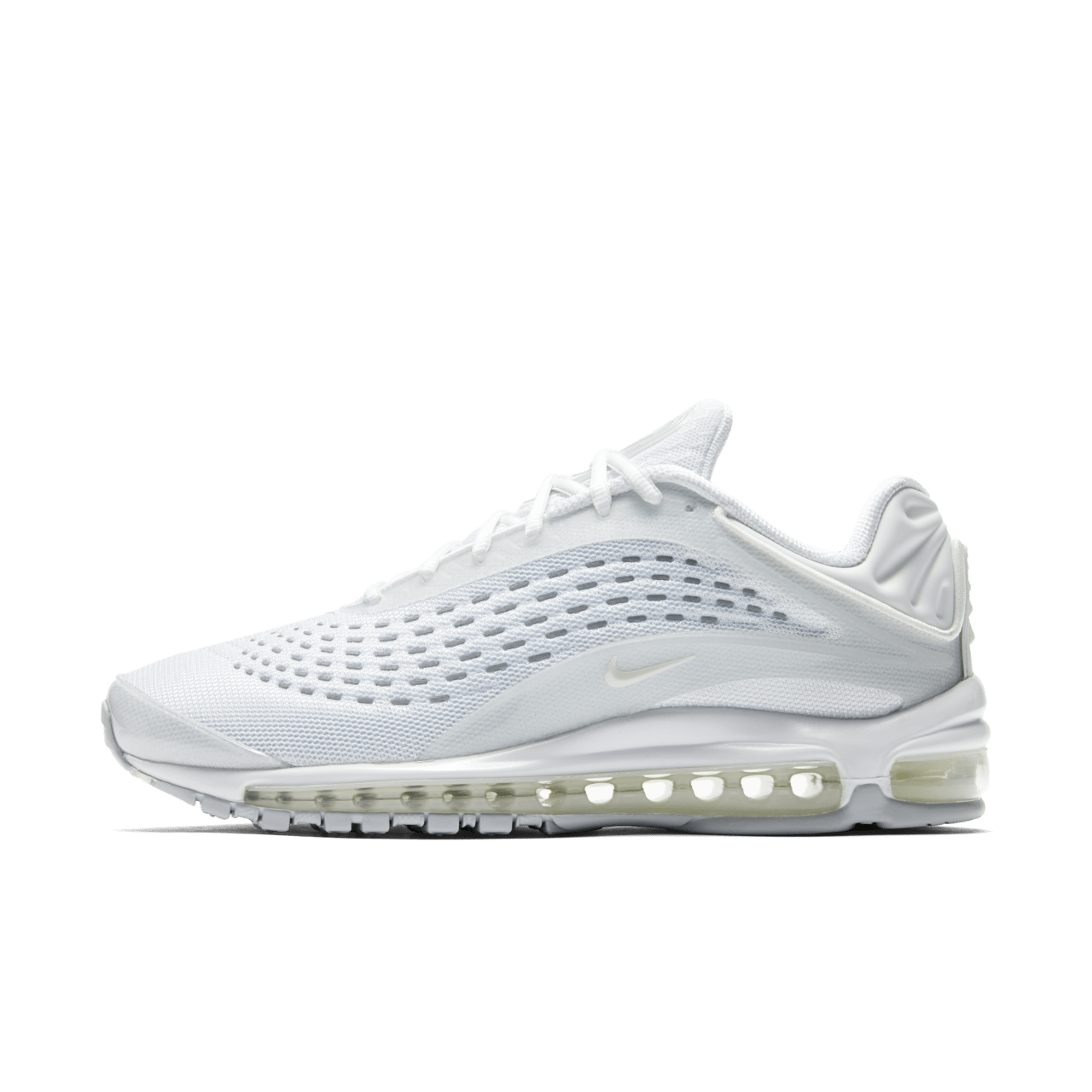 Nike air max deluxe triple white on sale