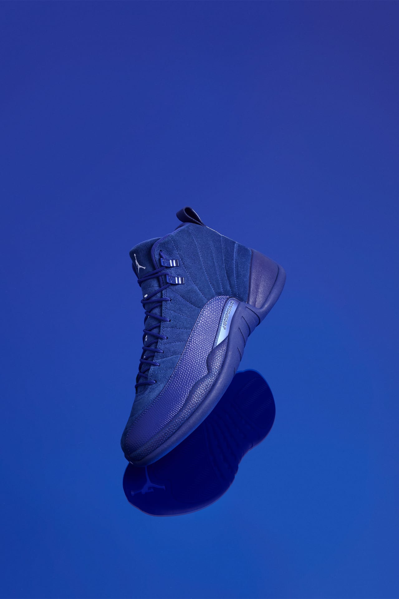 Jordan 12 blue suede for sale hotsell