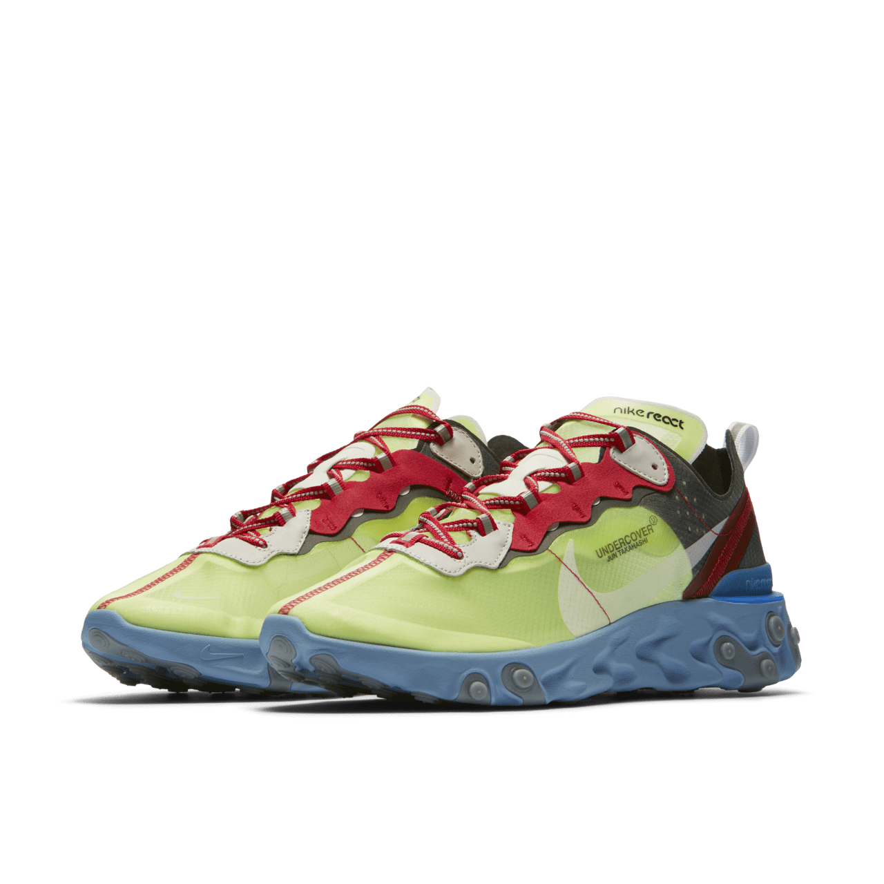 Nike React Element 87 Undercover Volt Black University Red Release Date. Nike SNKRS