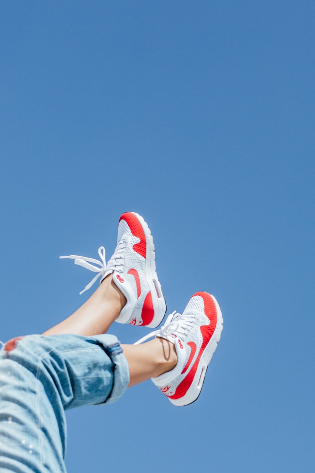 Women s Nike Air Max 1 Ultra Flyknit Varsity Red Nike SNKRS