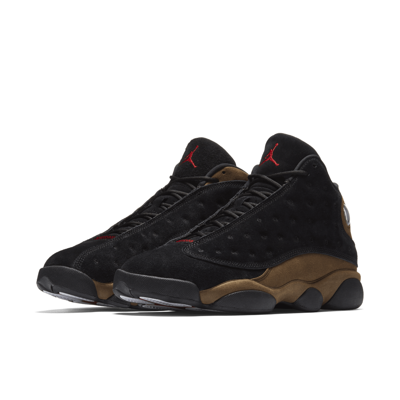 Jordan 13 black suede best sale