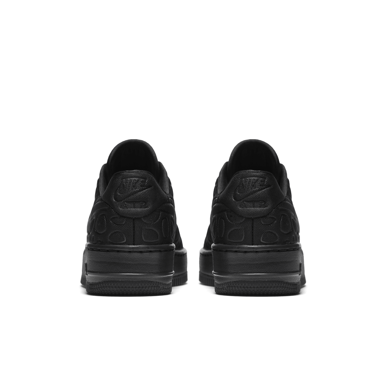 Women s Nike Air Force 1 Upstep Triple Black Nike SNKRS