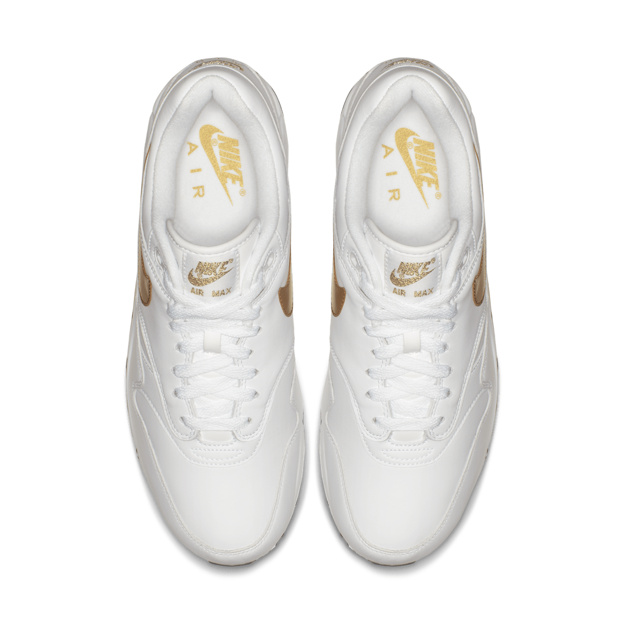 Nike air white and gold on sale