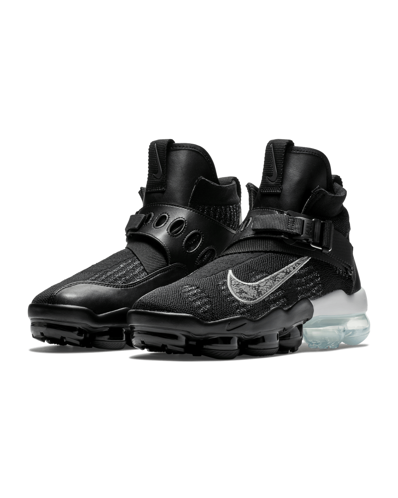 NIKE Black and Metallic Silver and White AO3241 002 Vapormax Premire Flyknit Nike SNKRS