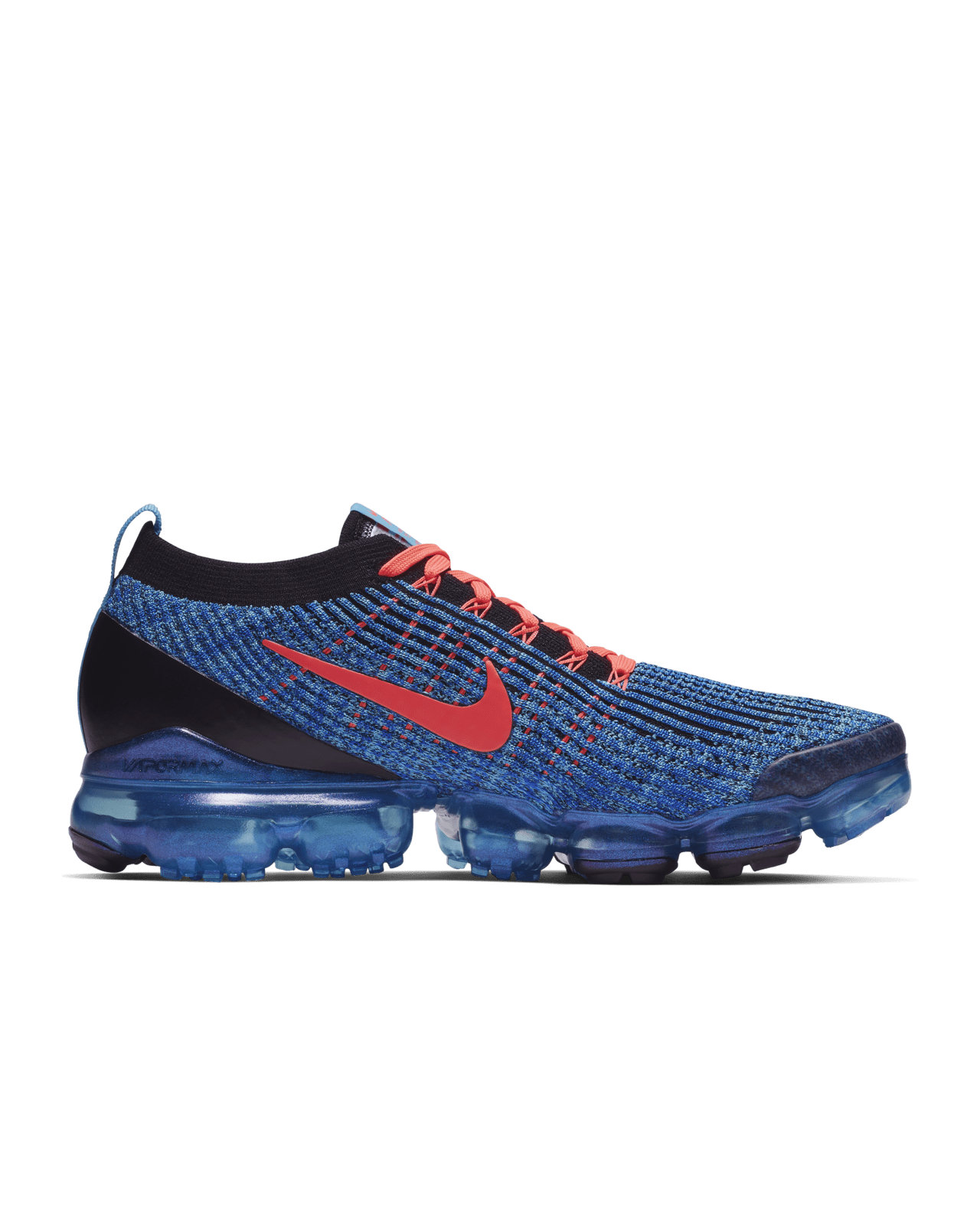 Nike Air VaporMax Flyknit 3 'Blue Fury & Flash Crimson' Release Date