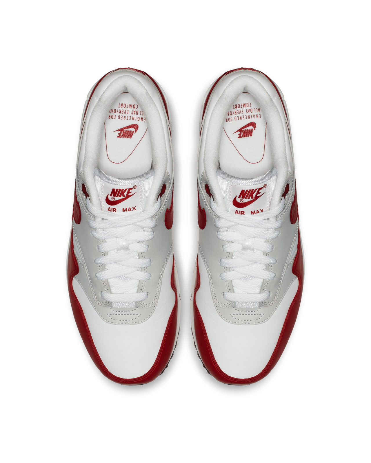 Nike air max womens red and white best sale