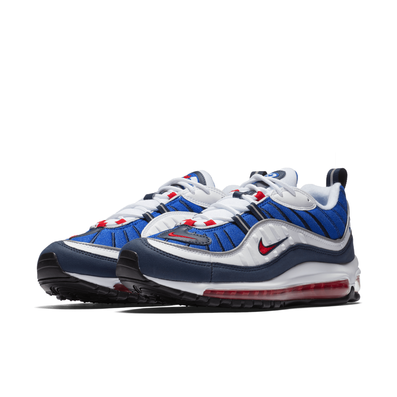 NIKE 98 White University Red Royal Blue Air Max 98 640744 100 Nike SNKRS