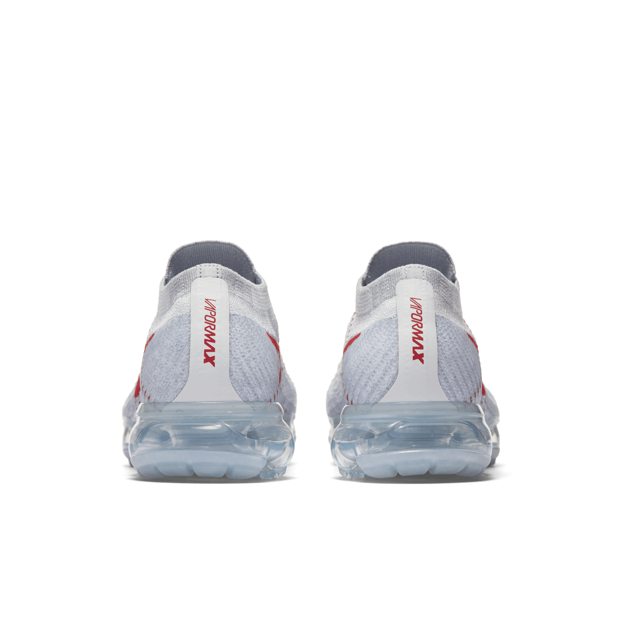 Nike vapormax pure platinum university red best sale