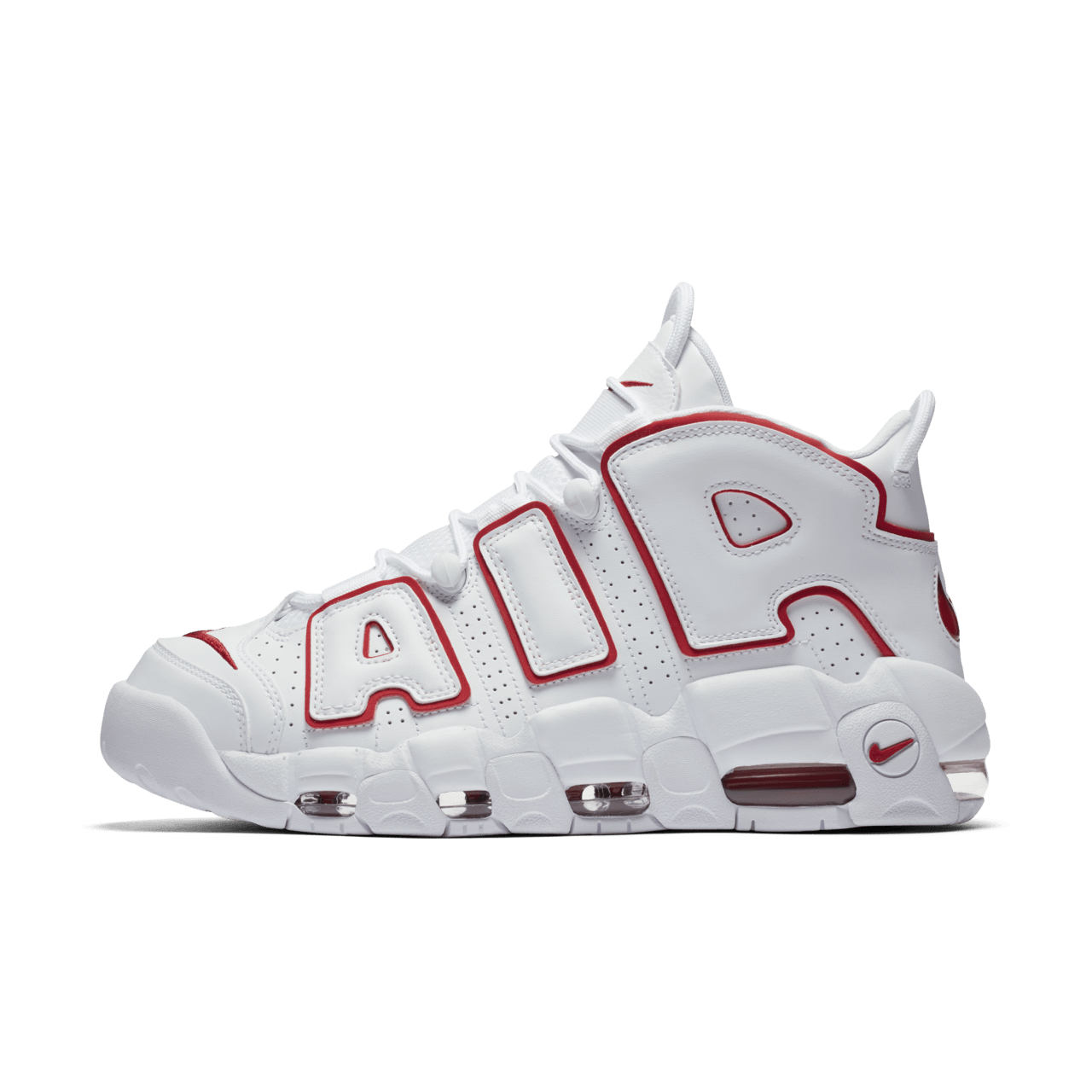 Nike uptempo varsity red on sale