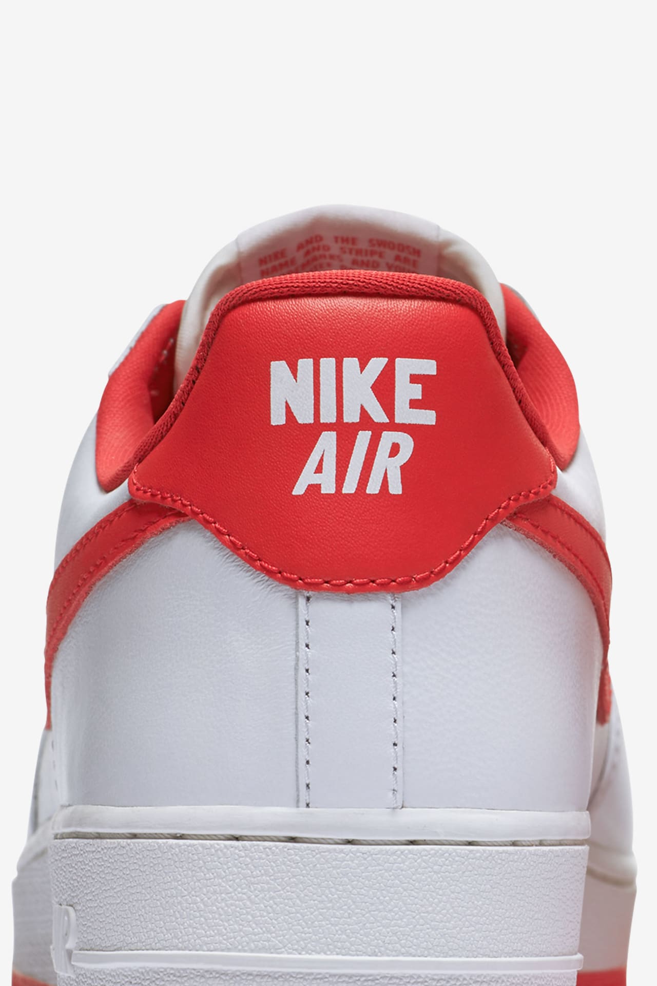 Air force 1 red stripe on sale