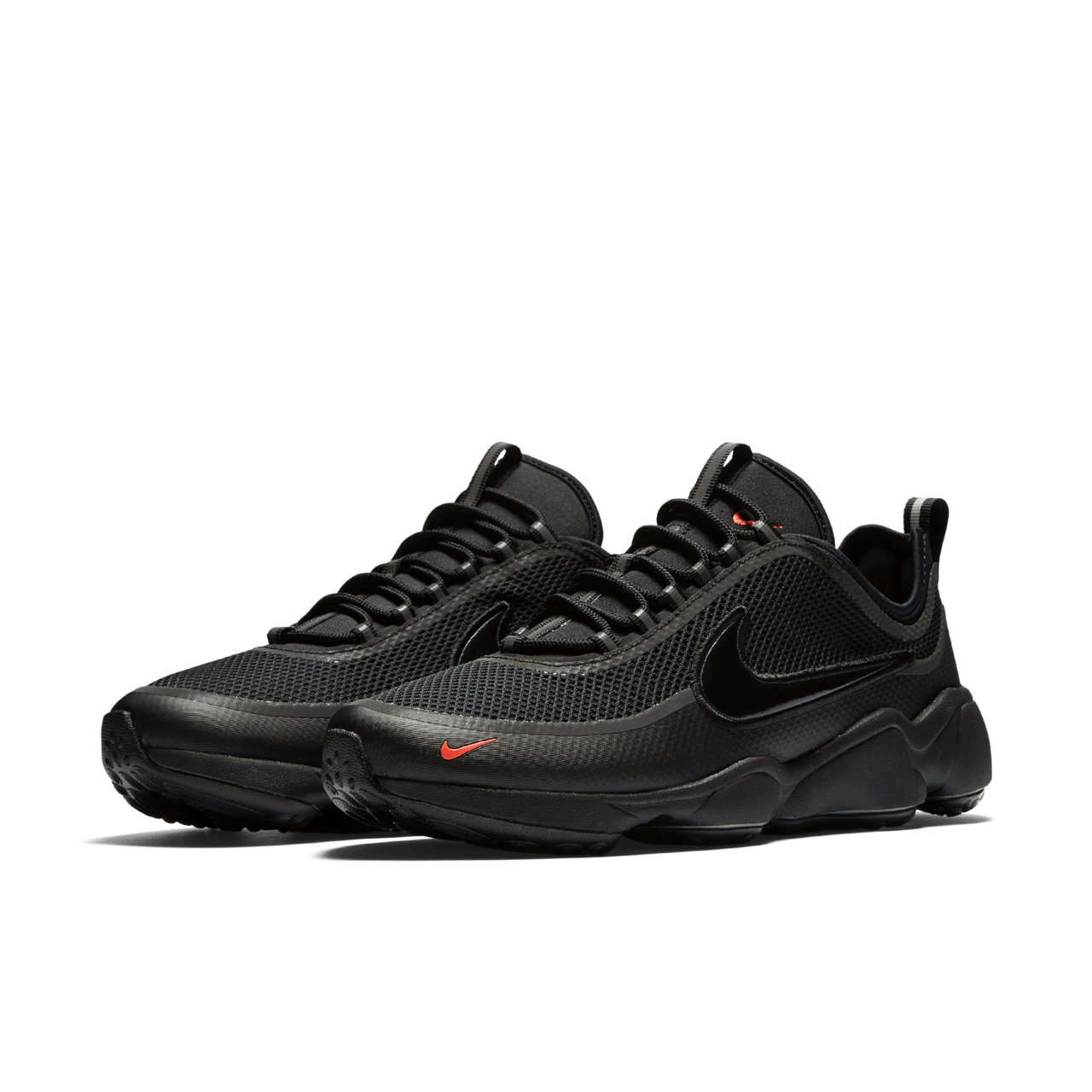 Nike spiridon black and white best sale