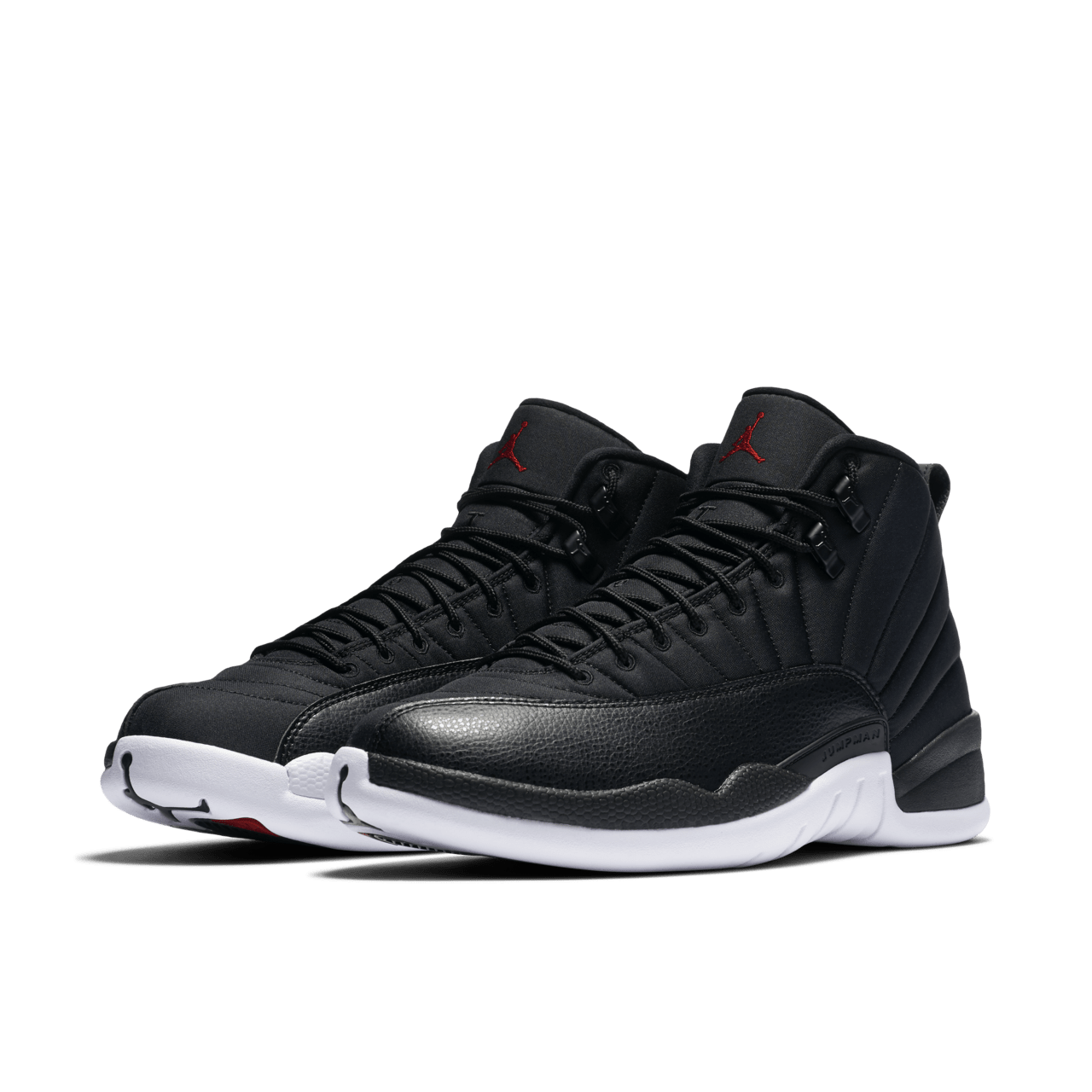 Jordan 12 black nylon on sale