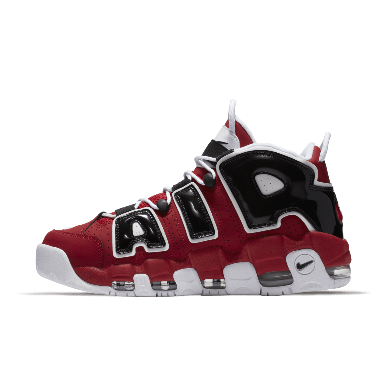 Nike air uptempo blanche et rouge hotsell