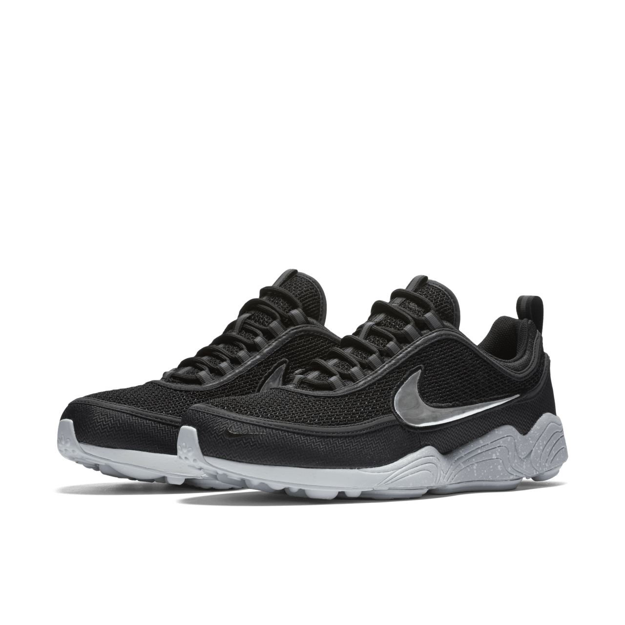 Nike spiridon black and white hotsell