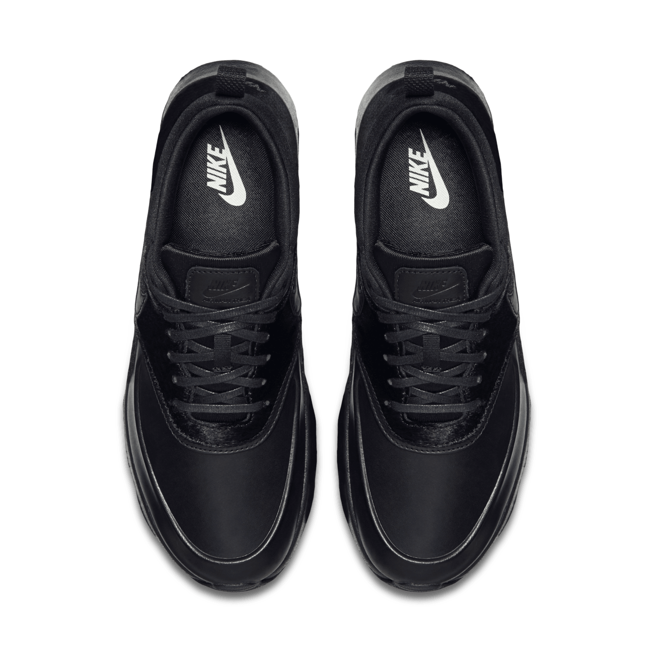 Women s Nike Air Max Thea Premium Triple Black Nike SNKRS