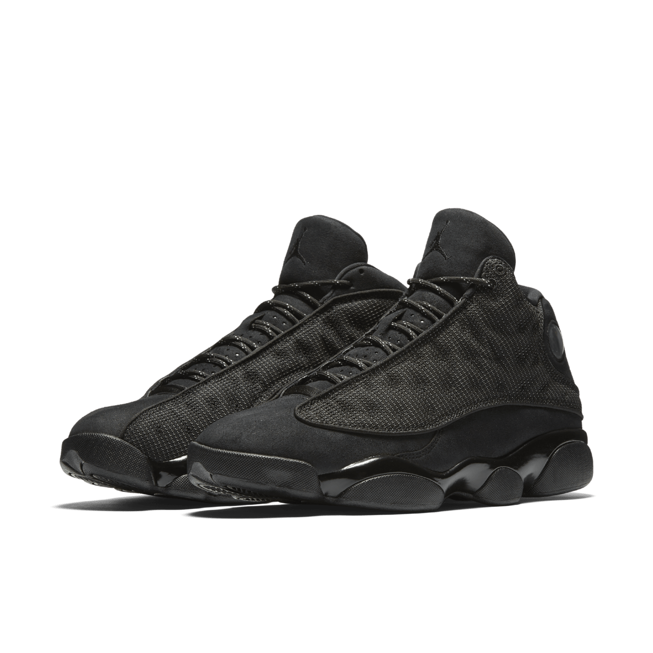 All black jordans retro 13 on sale