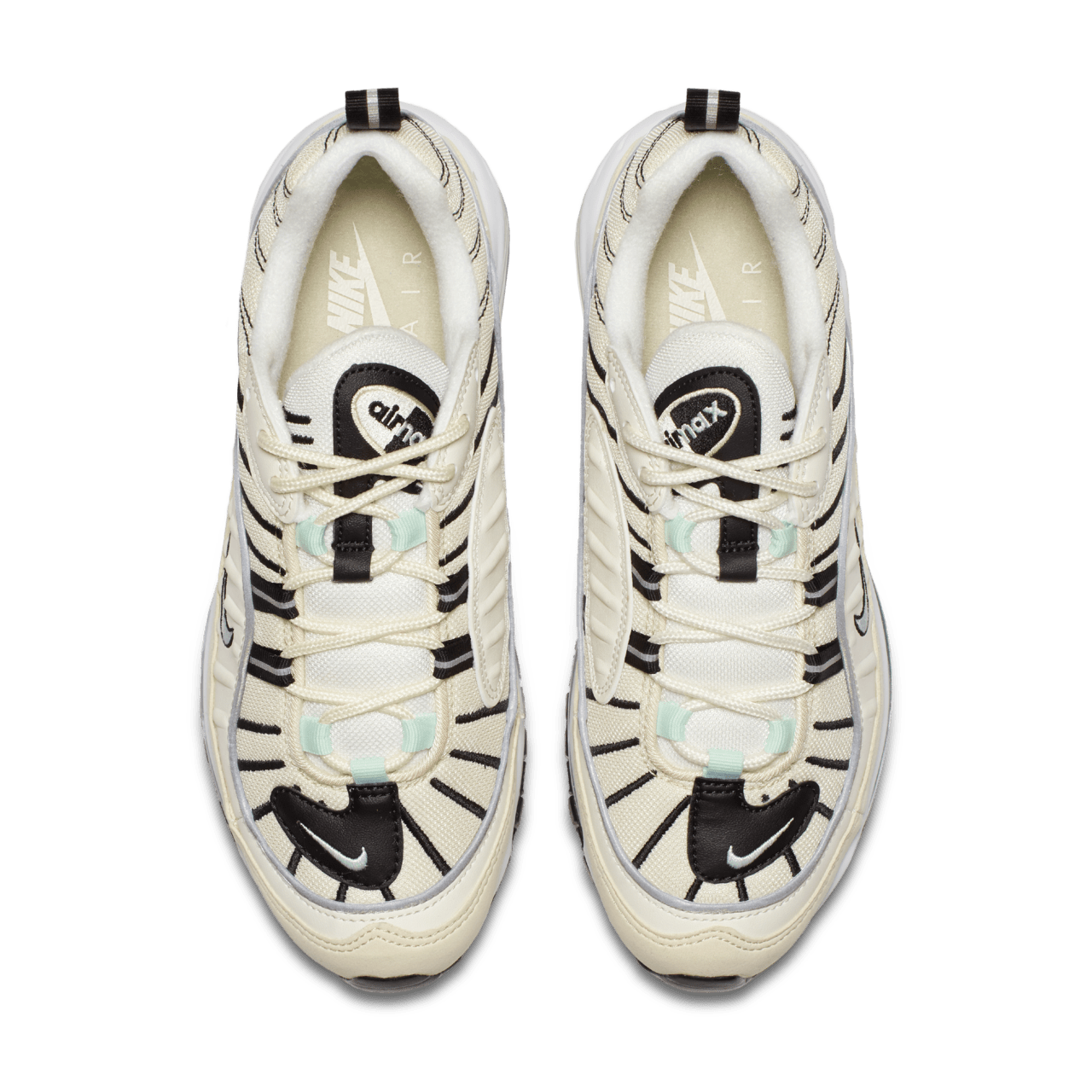 Nike women's air max 98 white/black-fossil-reflect silver best sale