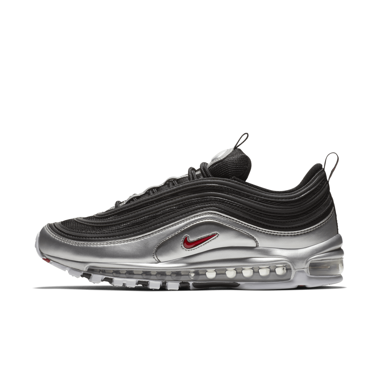 97 Metallic Silver and Black Nike SNKRS