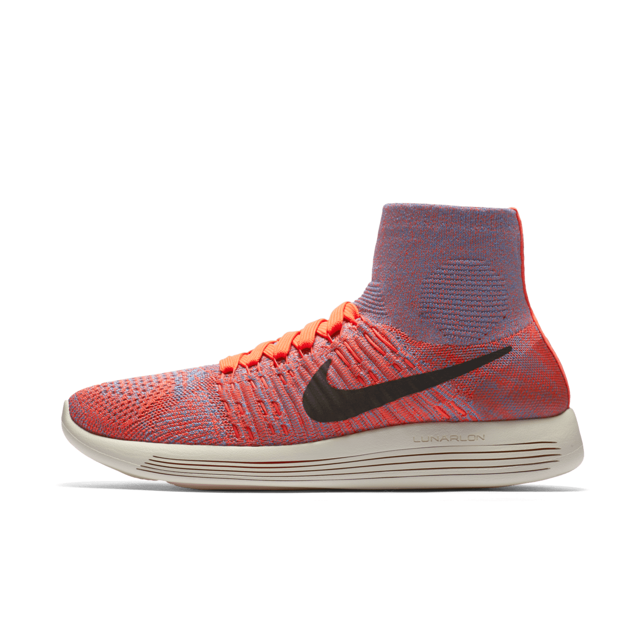 Women s Nike LunarEpic Flyknit University Blue Hyper Orange Nike SNKRS