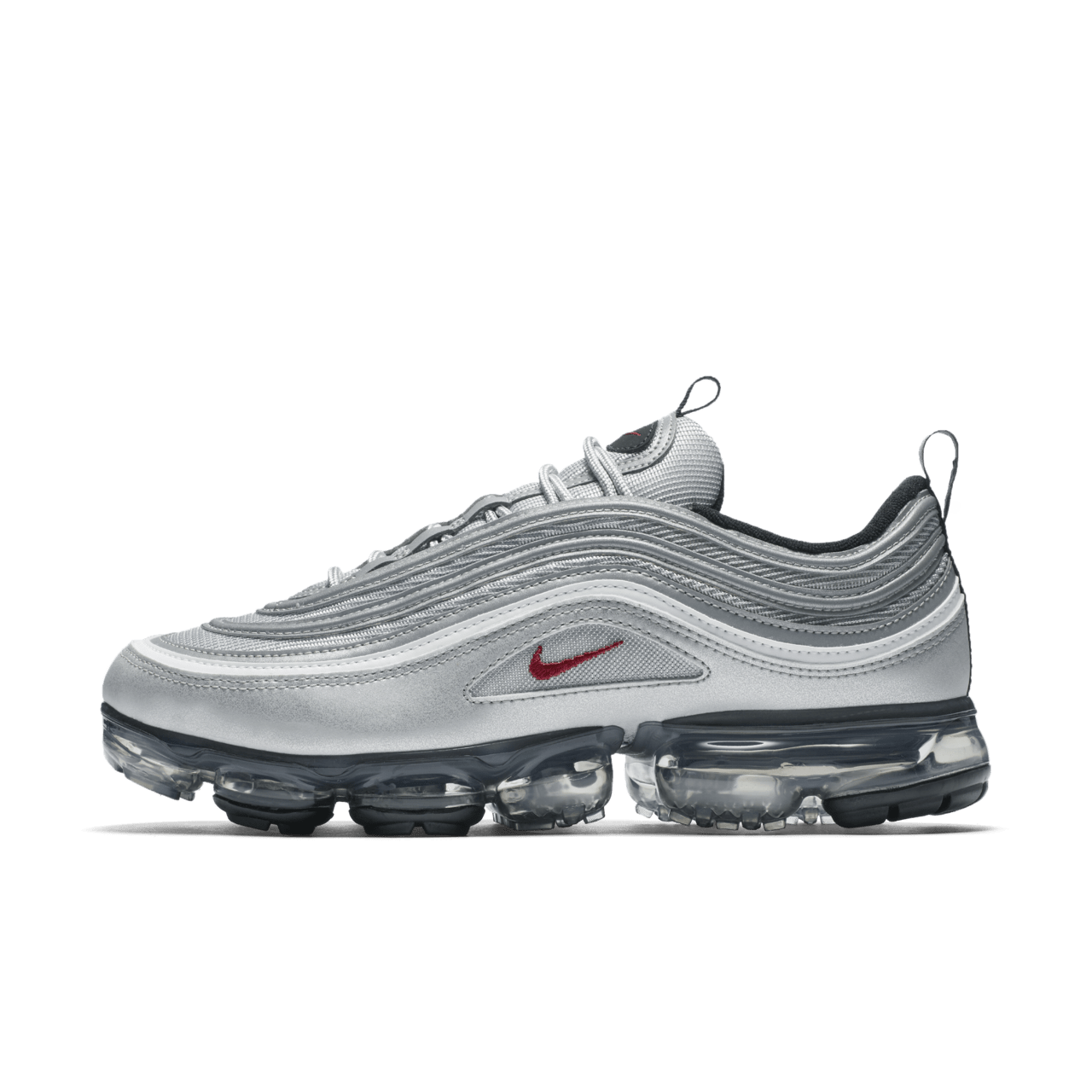 Nike air max 97 red and silver hotsell