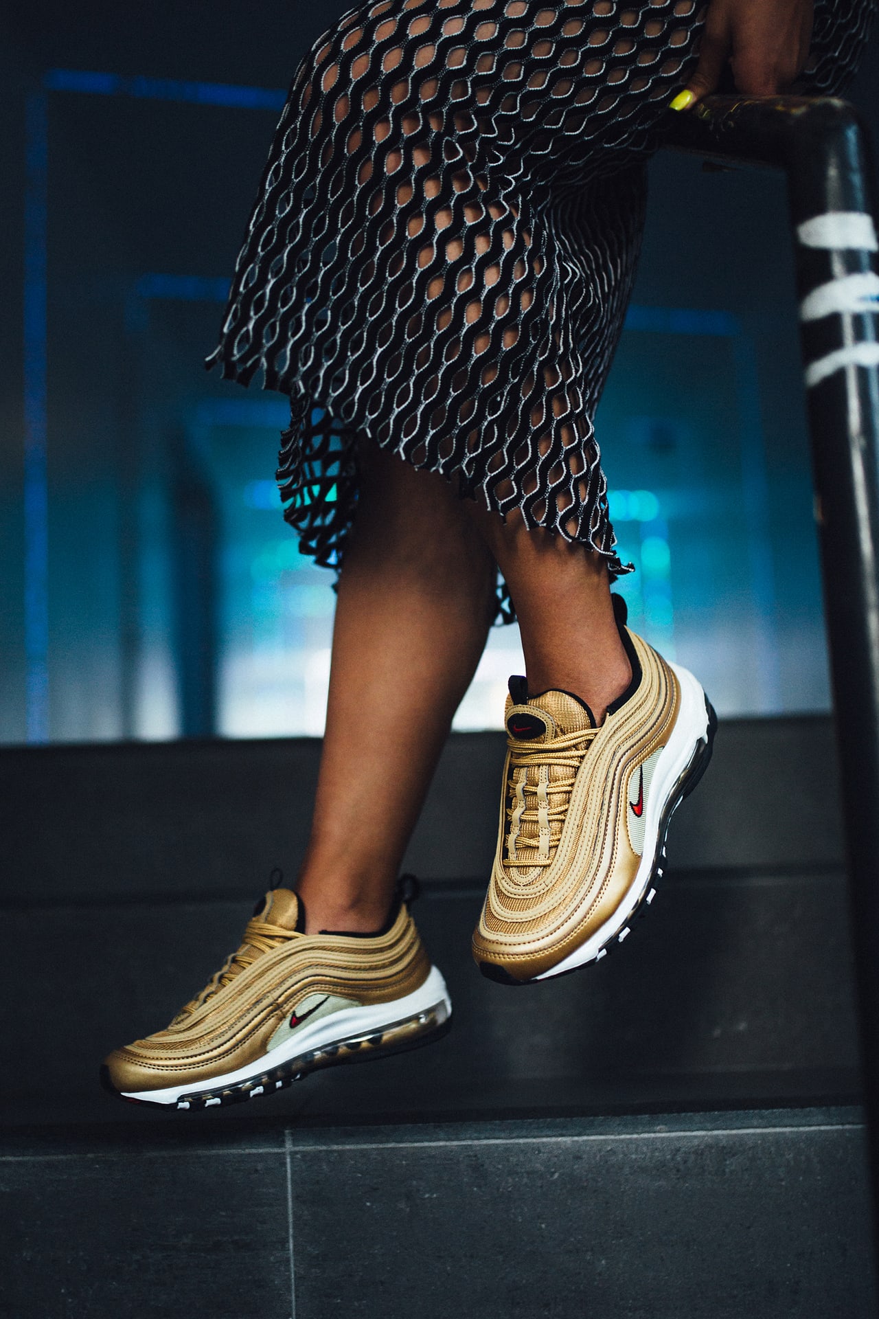 Nike air max 97 dames goud on sale