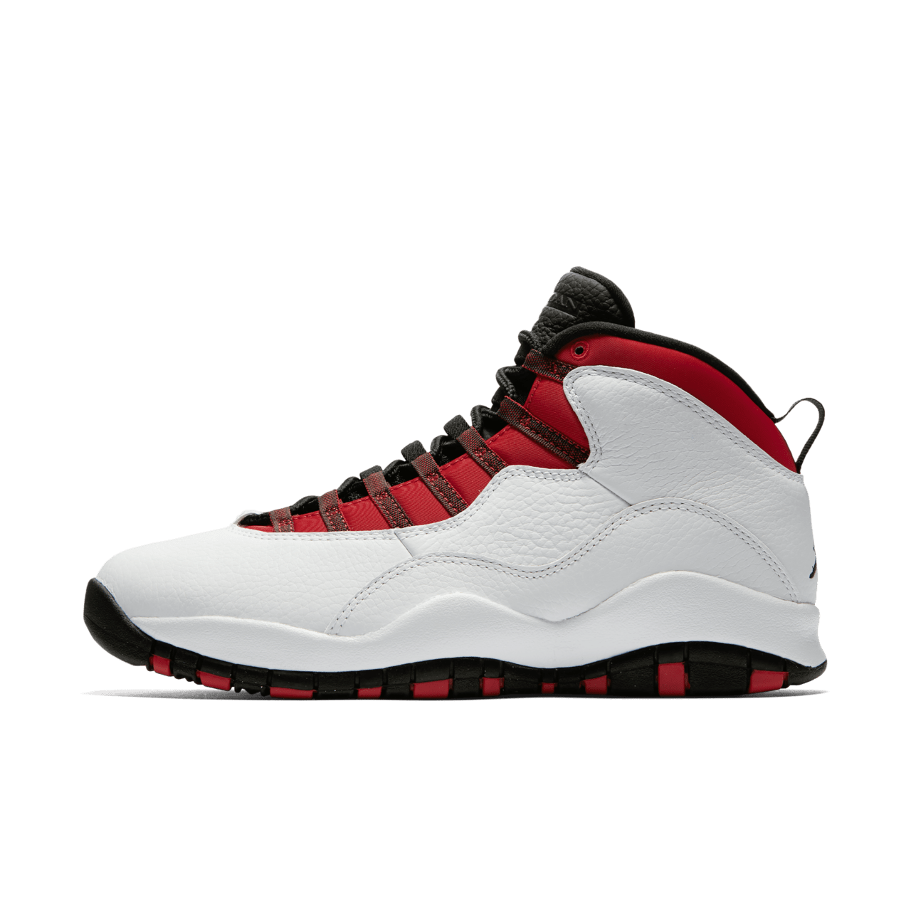 Air jordan 10 red and white on sale