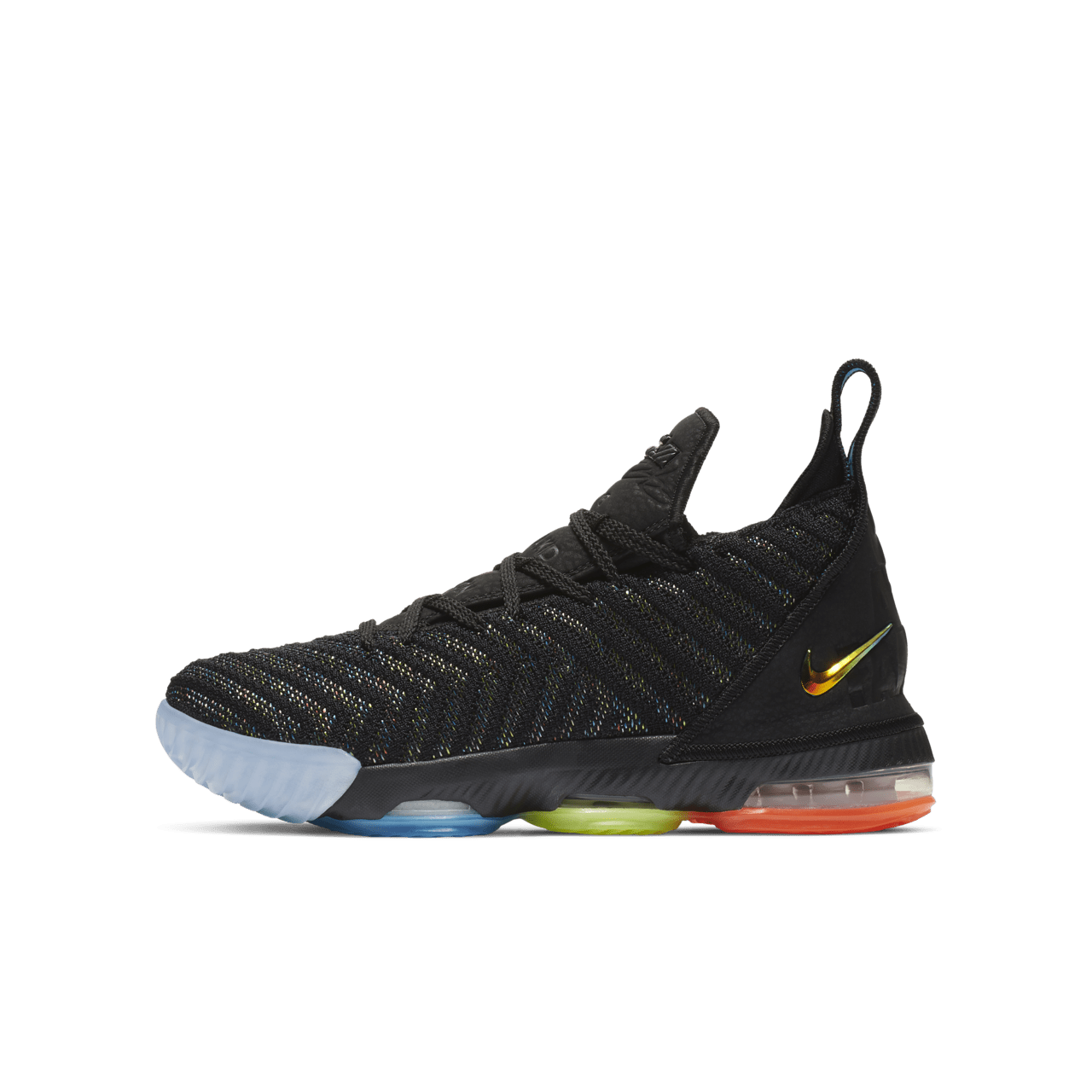 Lebron 16 black and green best sale