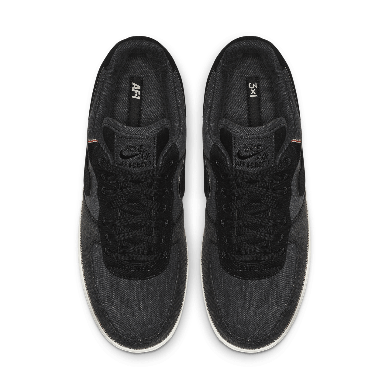 Black air force 1 with jeans best sale