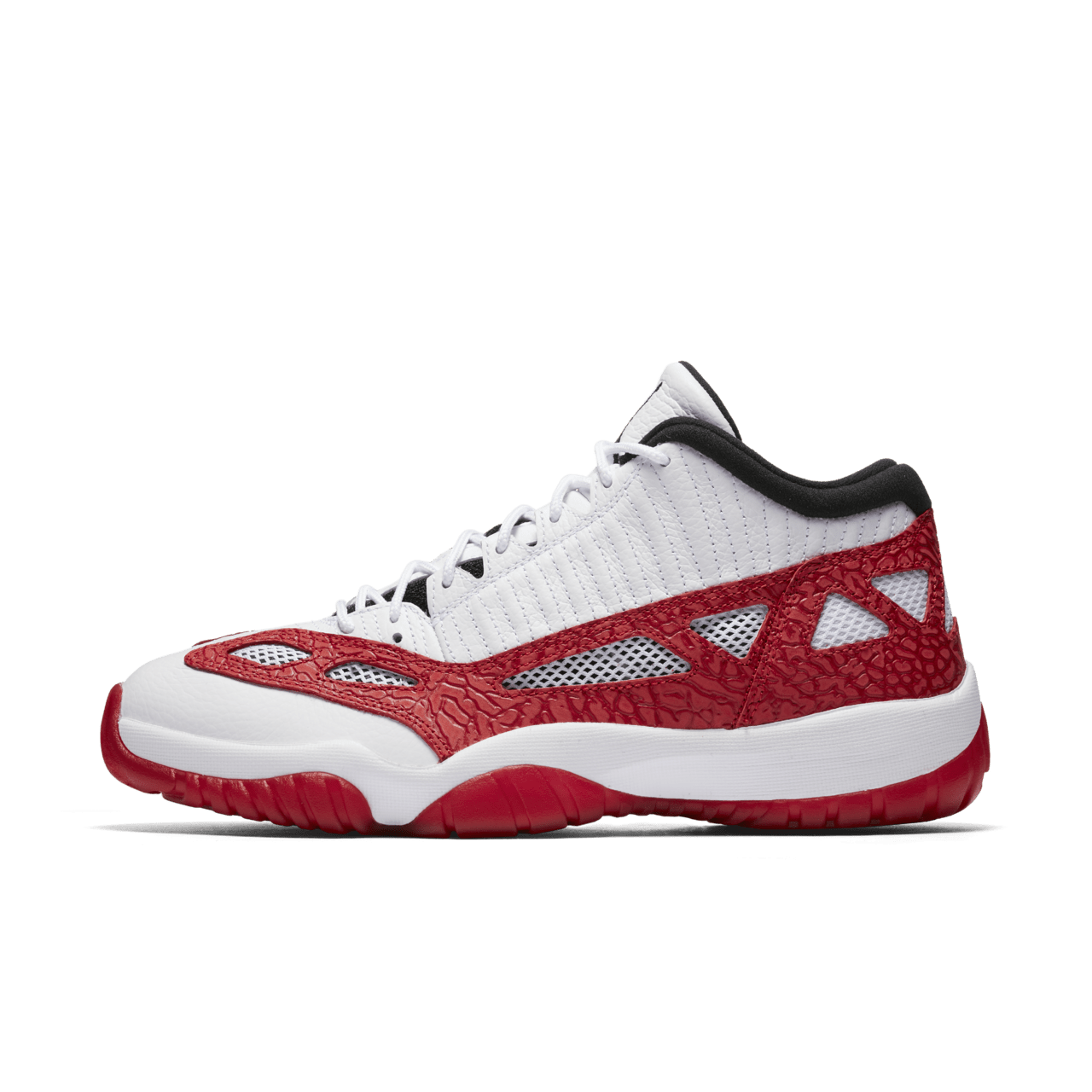 Jordan 11 retro red and white best sale