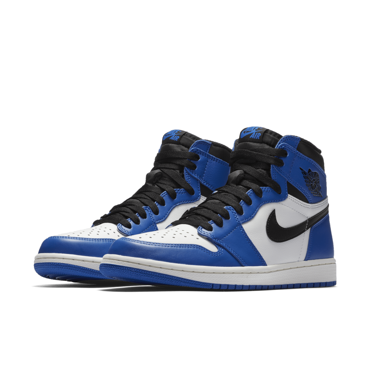 Blue white black air jordan 1 online