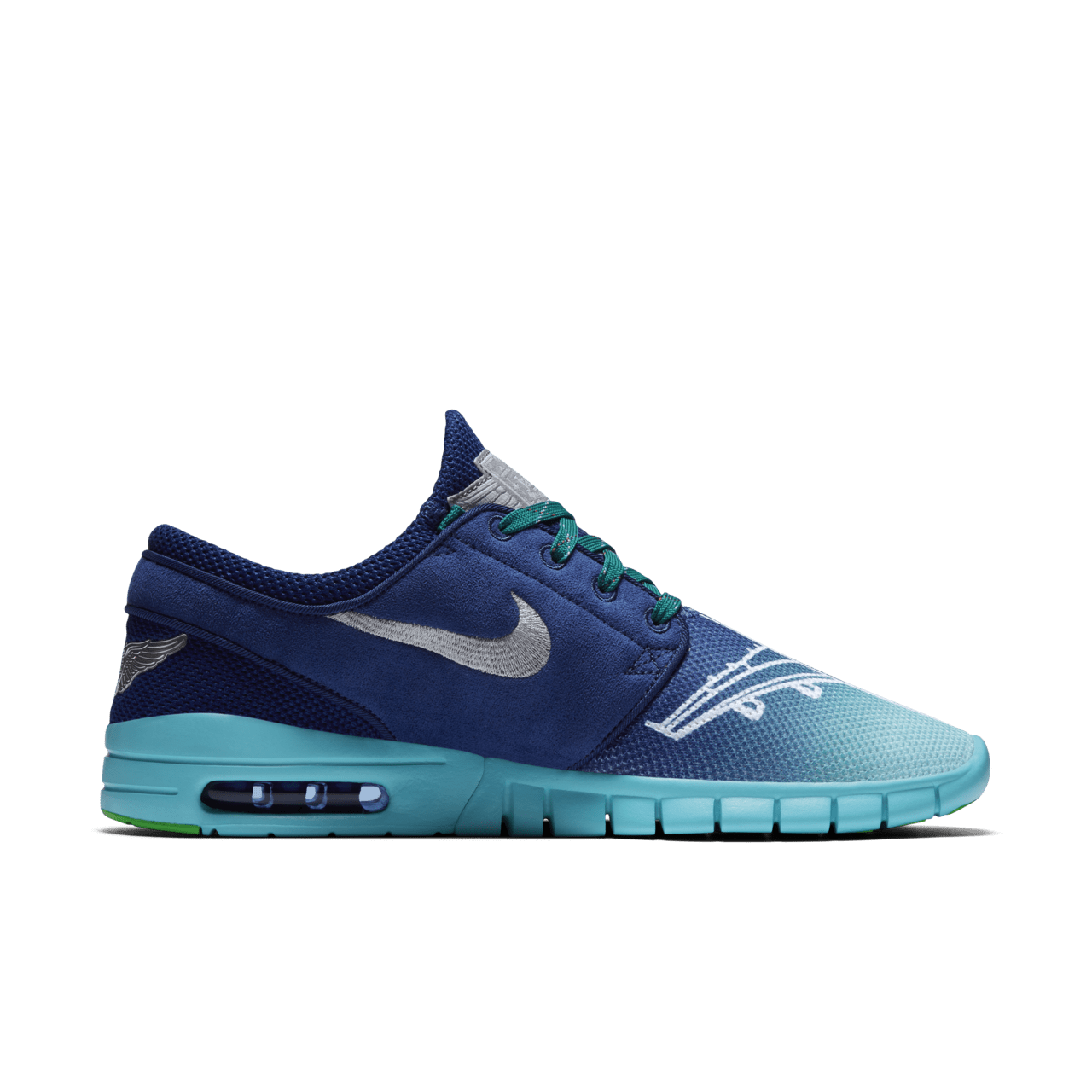 Nike janoski max azul on sale