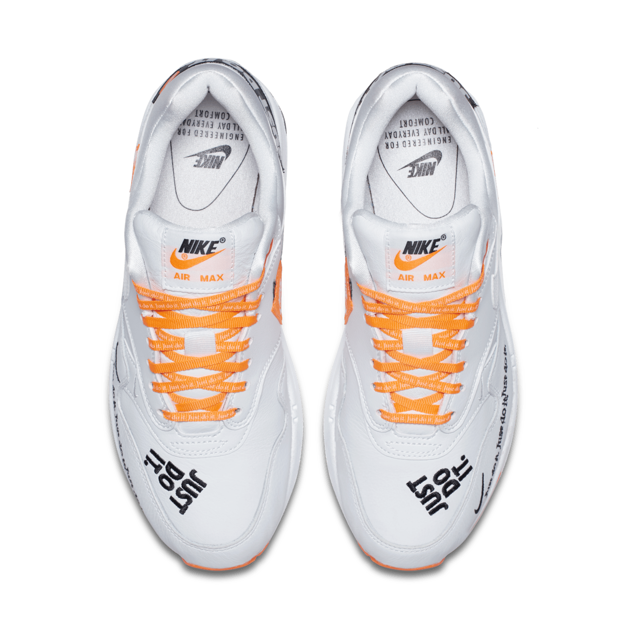 Nike air max 1 just do it white women's shoe on sale