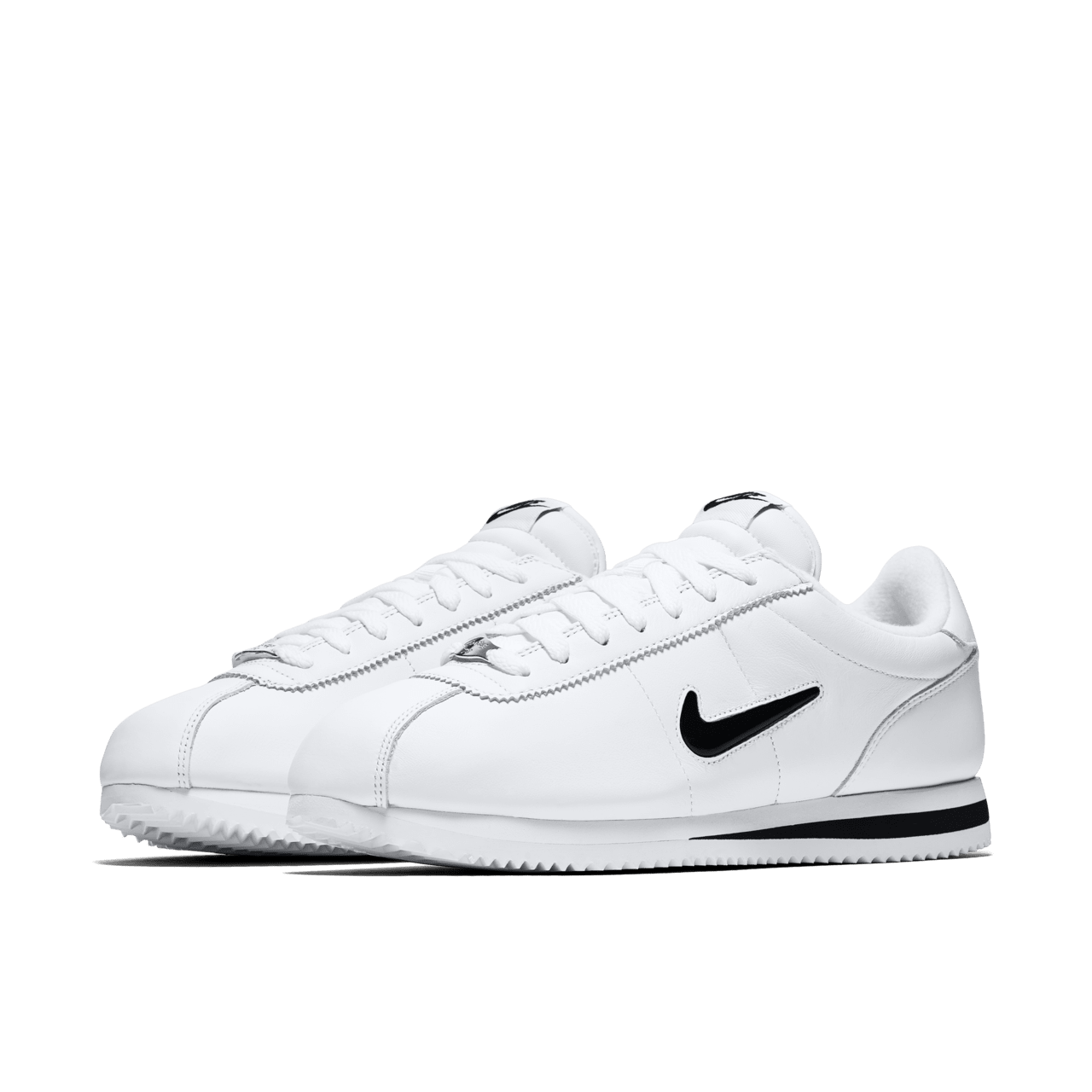 Black and white nike cortez mens online