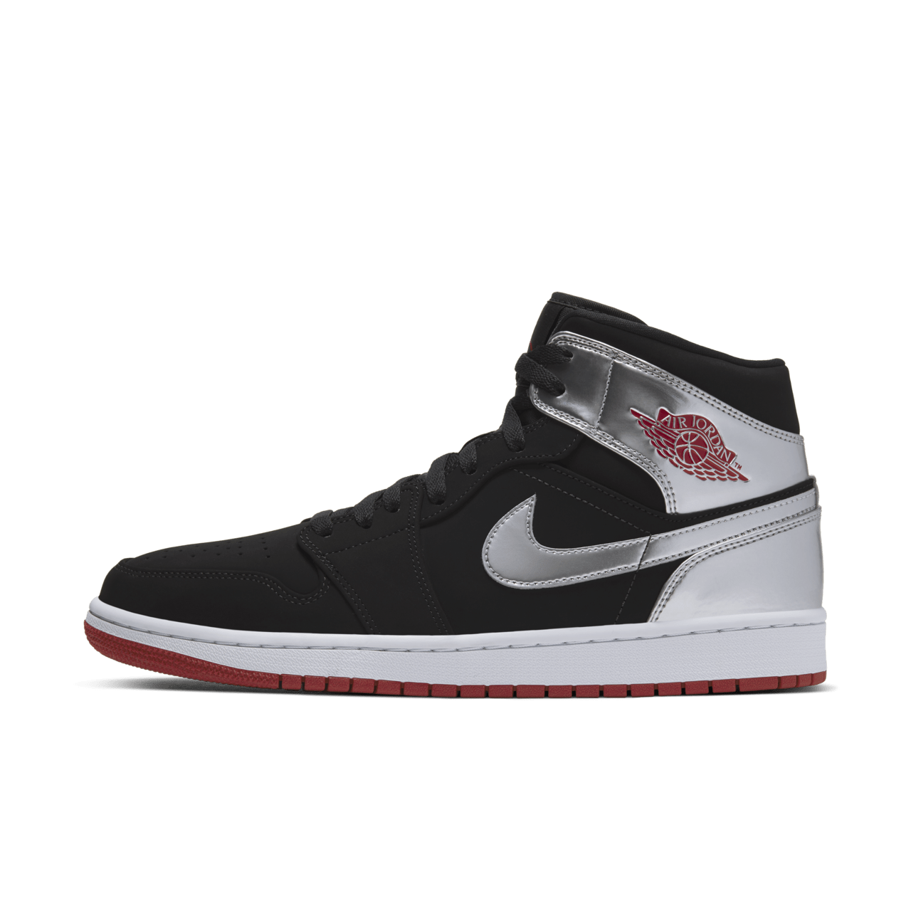 Air Jordan 1 Mid Black and Metallic Silver Release Date. Nike SNKRS