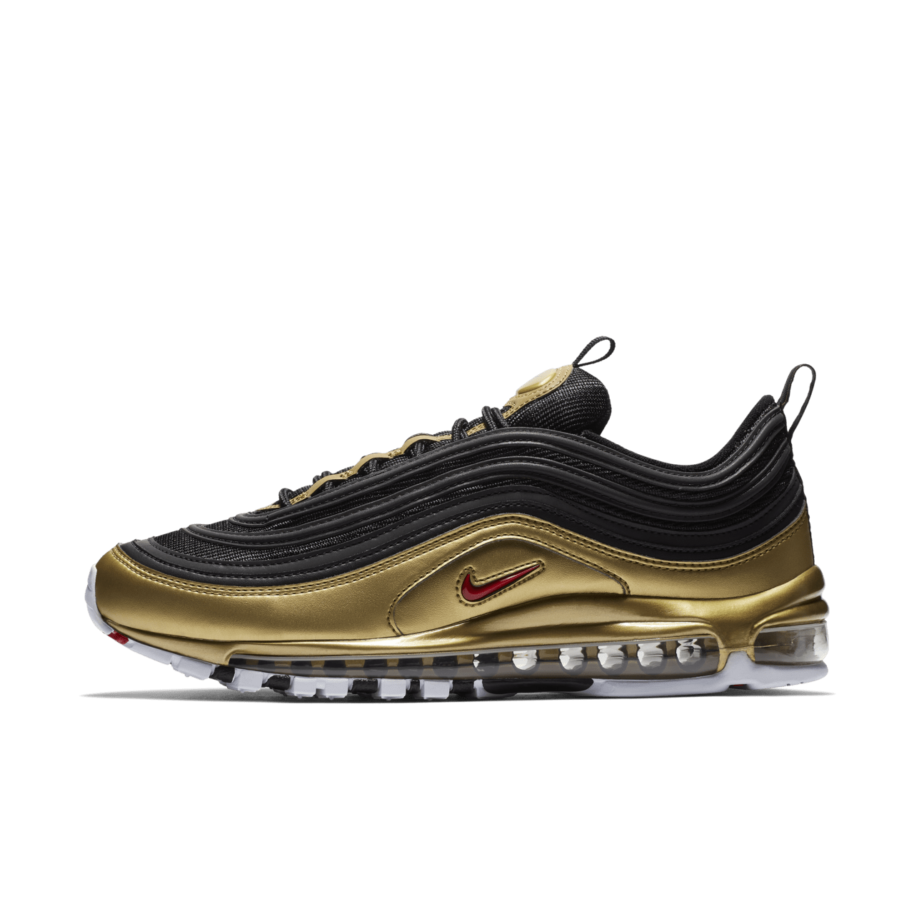 97 Black and Metallic Gold Nike SNKRS