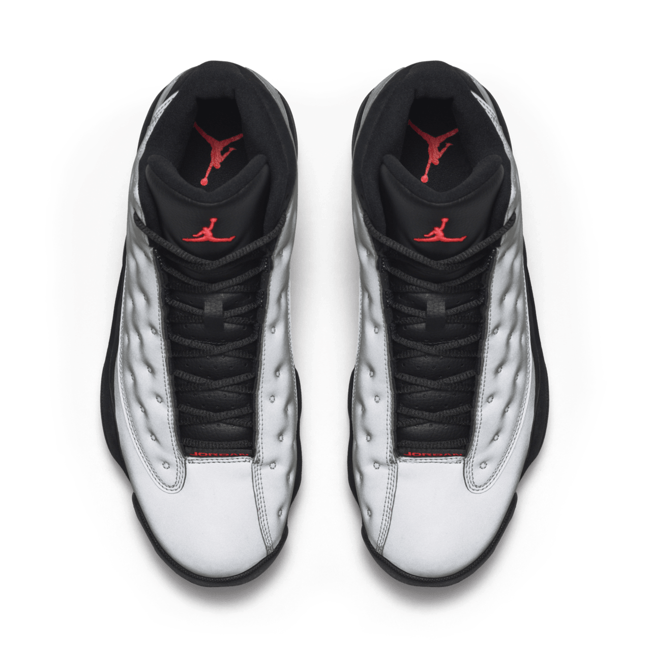 Jordan 13 reflective black online