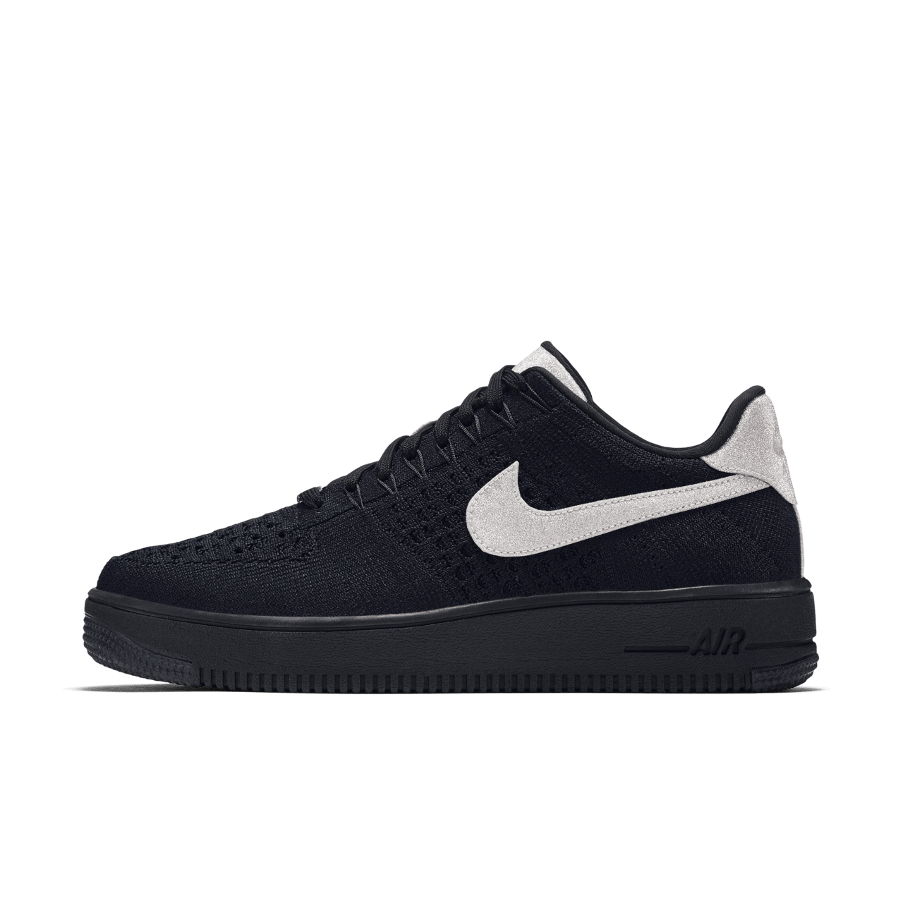 Nike Air Force 1 Ultra Flyknit Low Black Metallic Silver Nike SNKRS