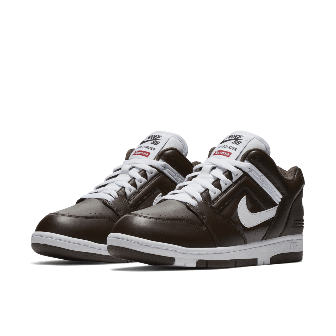 Air force 2 supreme brown on sale