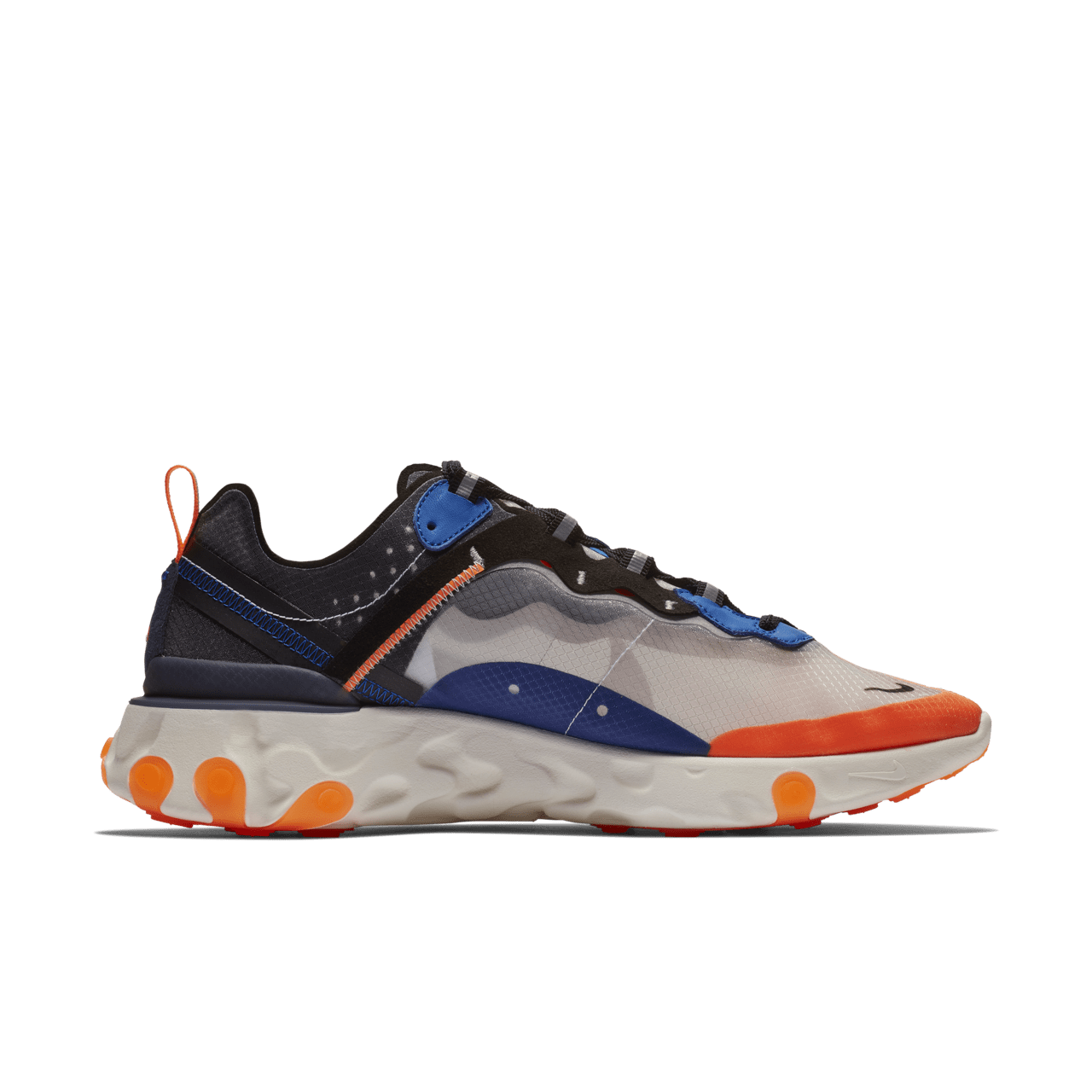 Nike react element 55 orange and black best sale