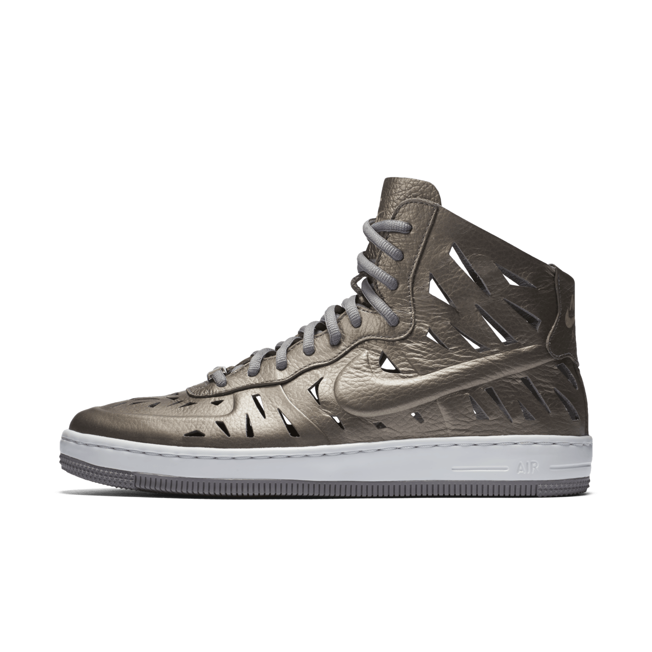 Women s Nike Air Force 1 Ultra Mid Joli Metallic Pewter Nike SNKRS