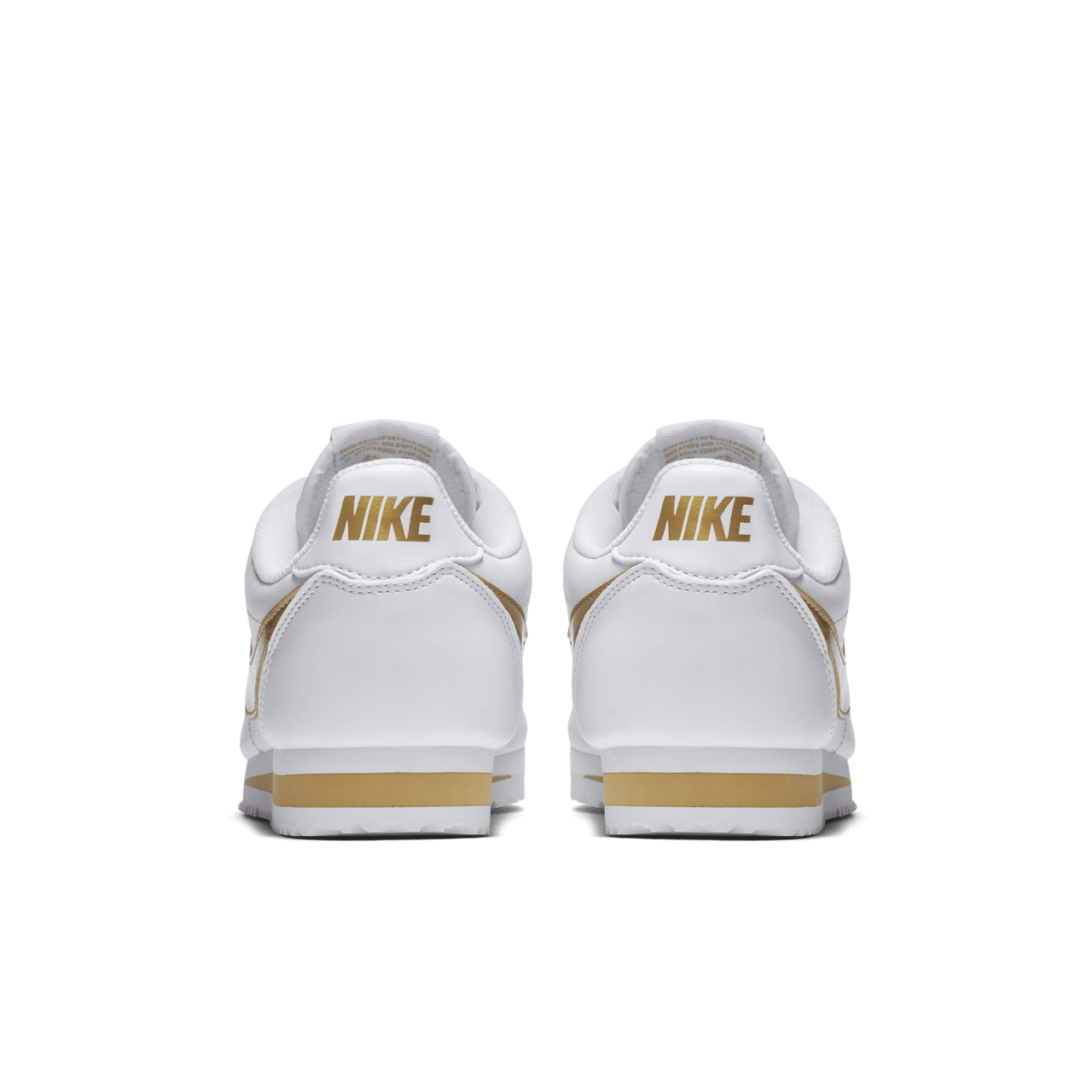 Gold nike cortez womens on sale