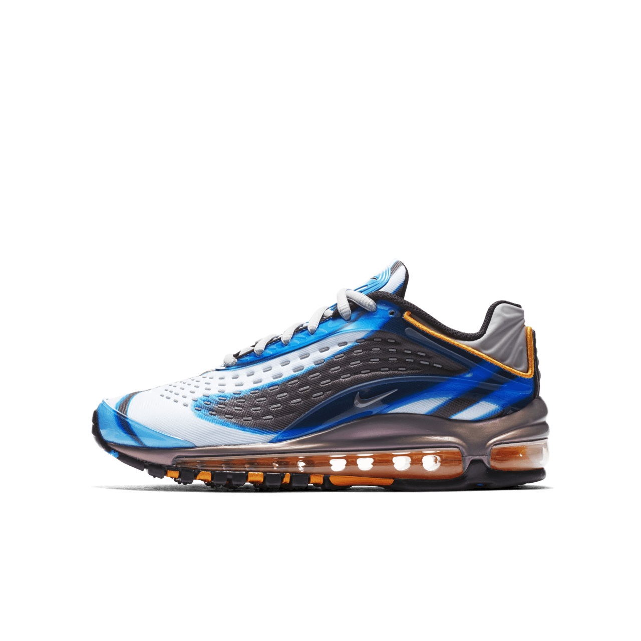 Nike Air Max Deluxe Photo Blue Wolf Grey Orange Peel Release Date. Nike SNKRS