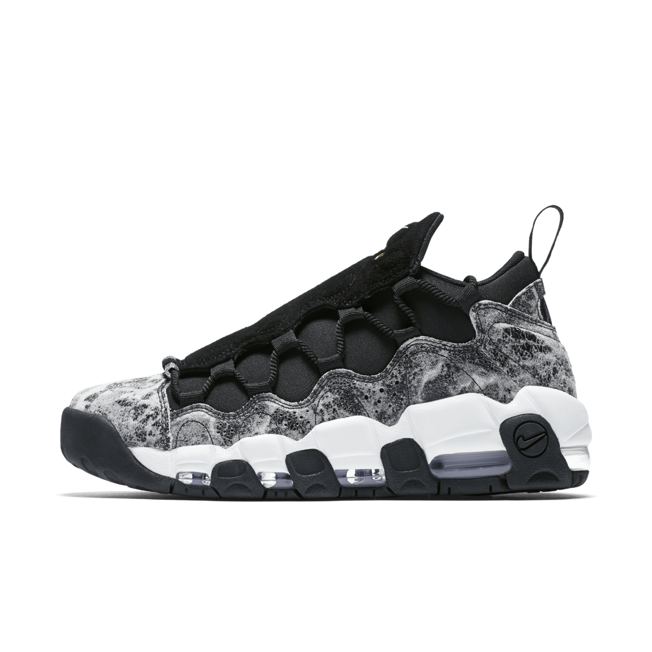 Fecha de lanzamiento de las Air More Money LX Black Summit White para mujer. Nike SNKRS